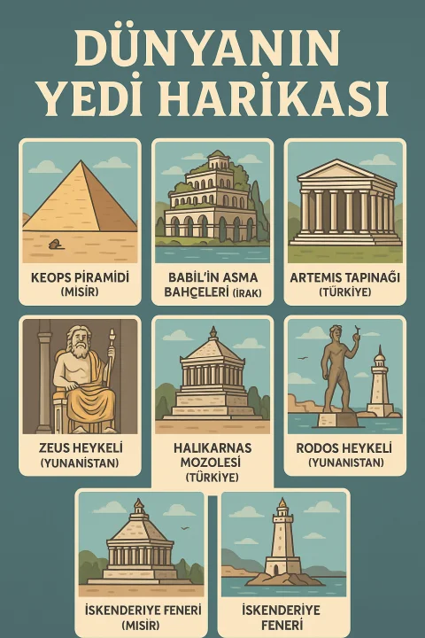 Dünyanın Yedi Harikası: Antik Dünyanın Büyüleyici Mirası